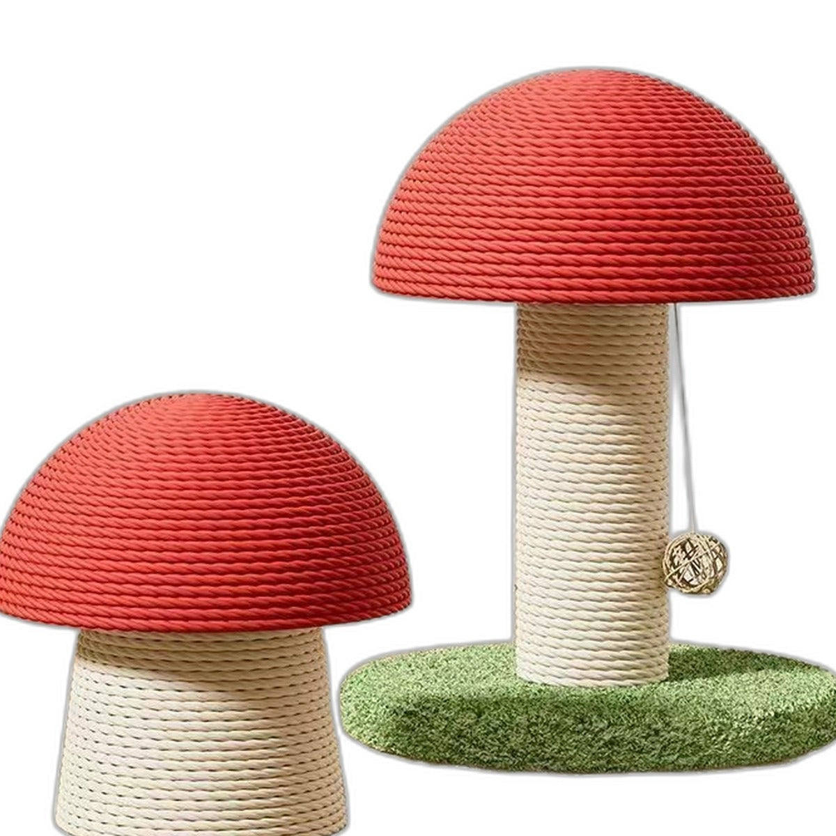 Mushroom cat scratching post by Glow Ritual