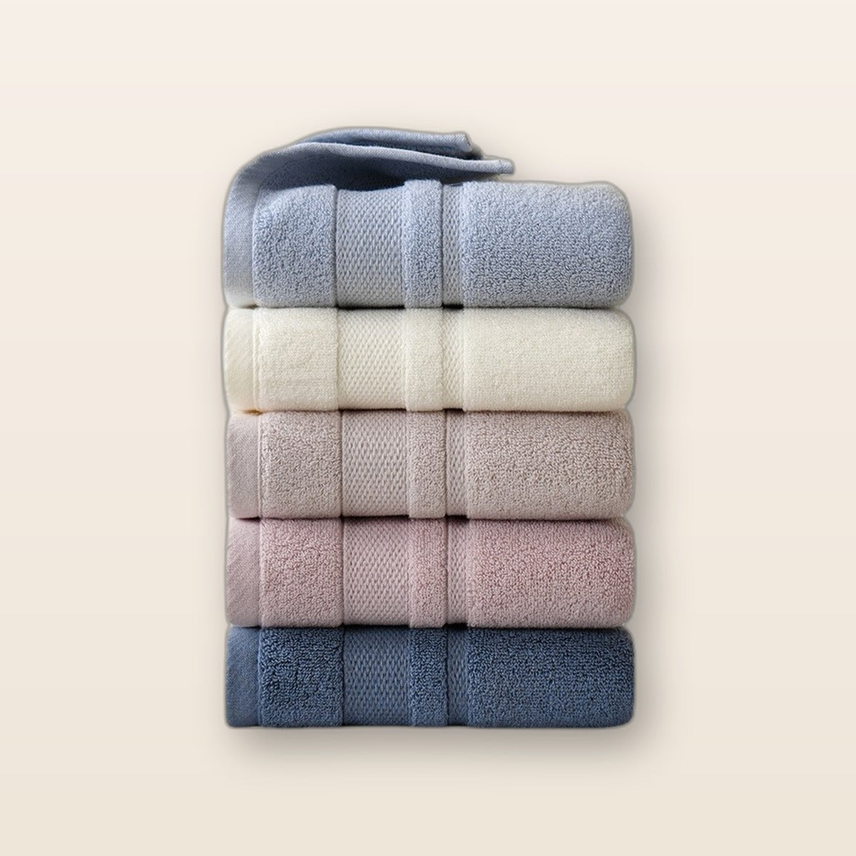 Thick cotton face towel by Glow Ritual