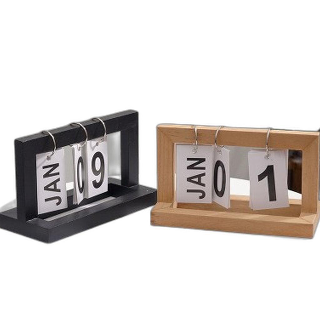 Wooden perpetual calendar by Glow Ritual