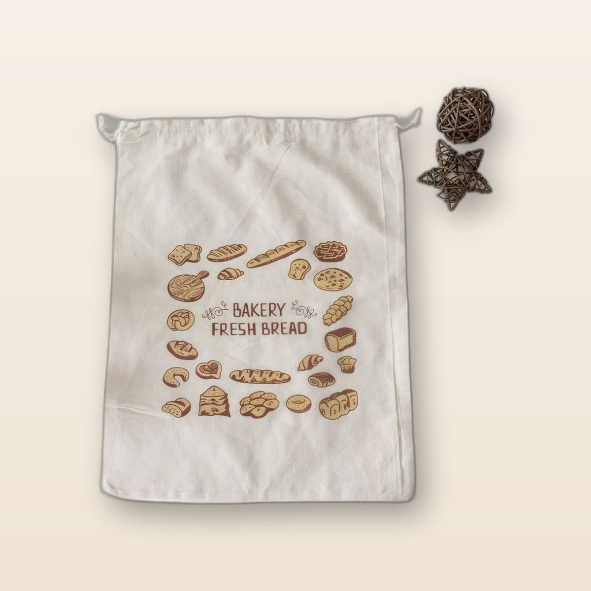 Reusable cotton bread bag by Glow Ritual
