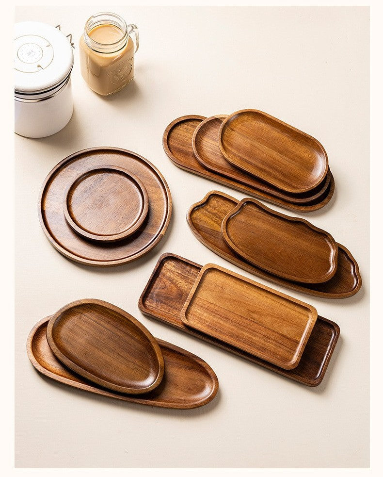 Acacia wood catchall tray by Glow Ritual