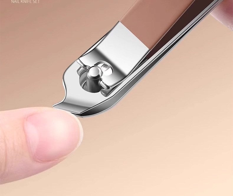 8-piece stainless nail clipper set by Glow Ritual