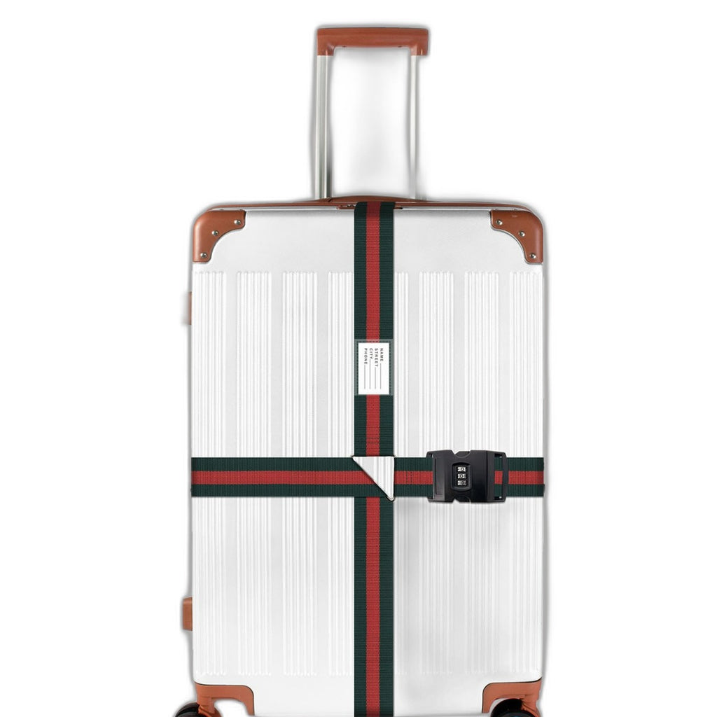 Luggage strap with combination lock by Glow Ritual