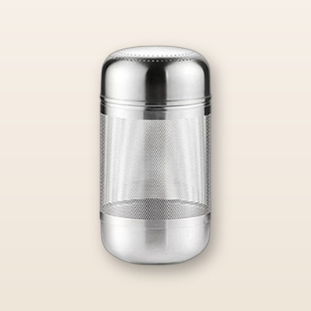 Stainless steel tea infuser by Glow Ritual