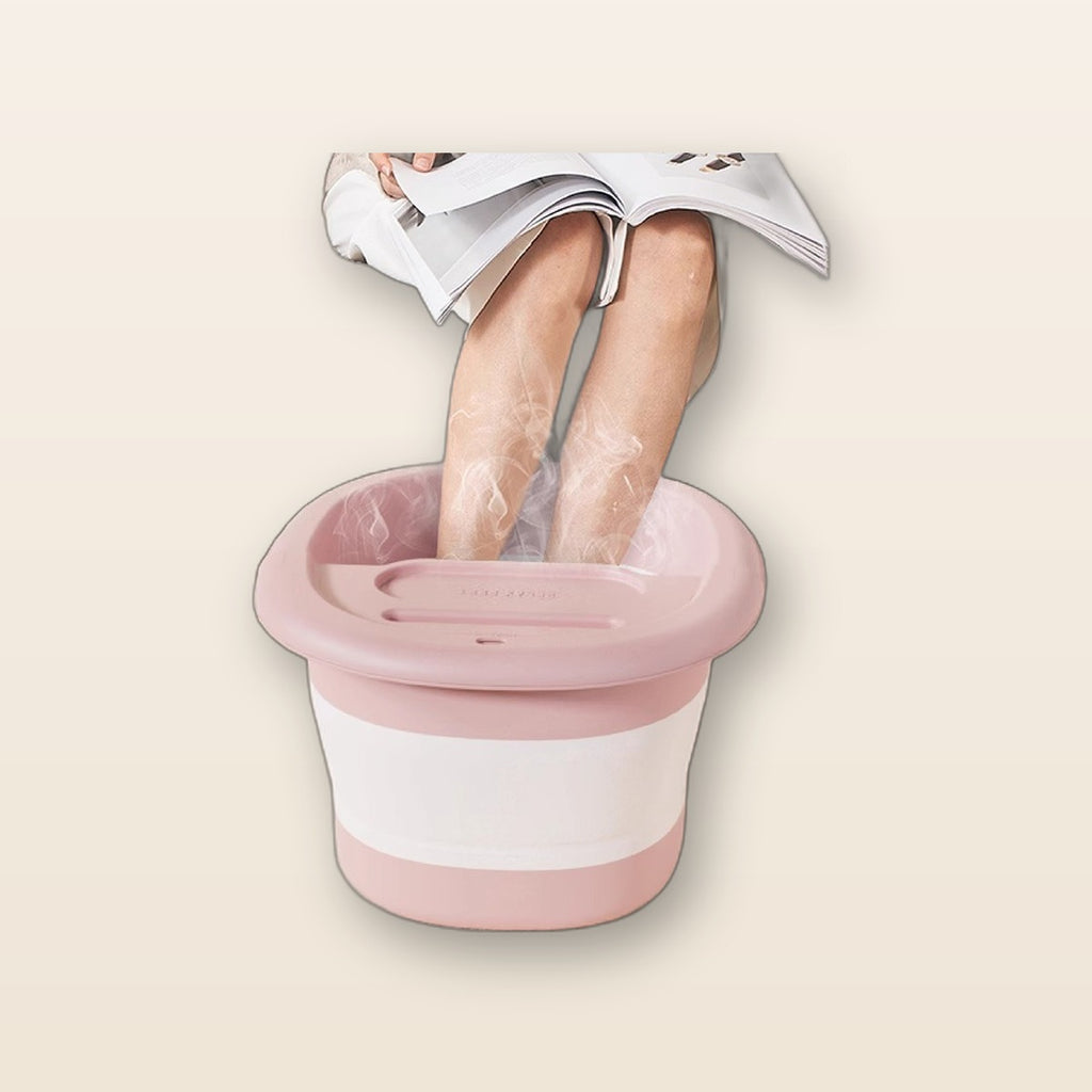 Folding foot soak basin by Glow Ritual