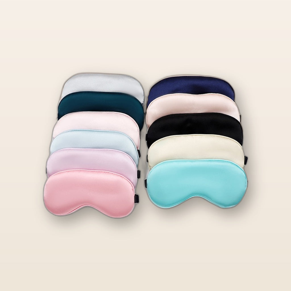 Satin sleep mask with adjustable strap by Glow Ritual