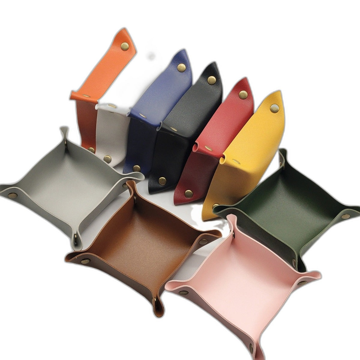 Leather valet catchall tray by Glow Ritual