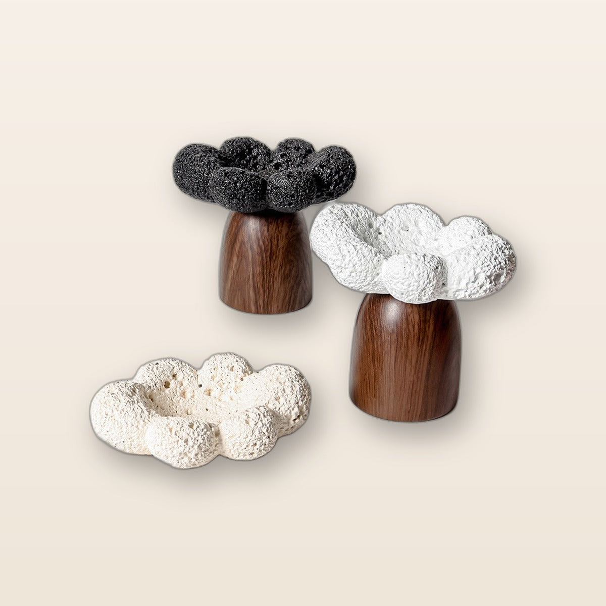 Ceramic cloud aroma diffuser stone by Glow Ritual