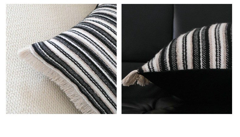 Knit tassel throw pillow by Glow Ritual
