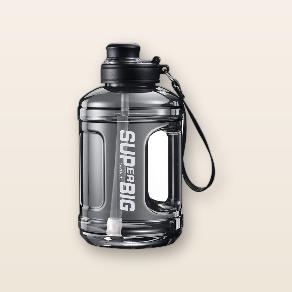 Motivational time-marker water bottle by Glow Ritual
