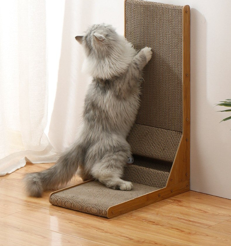 L-shaped cat scratcher by Glow Ritual