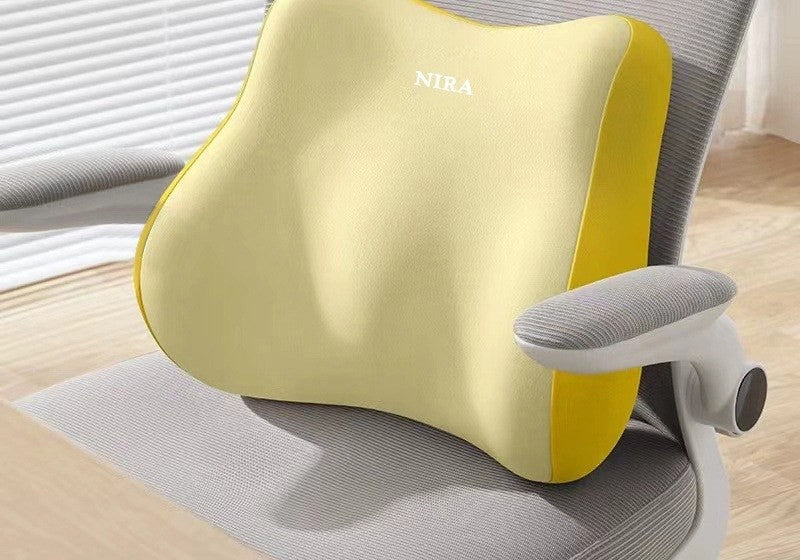 Memory foam lumbar support pillow by Glow Ritual