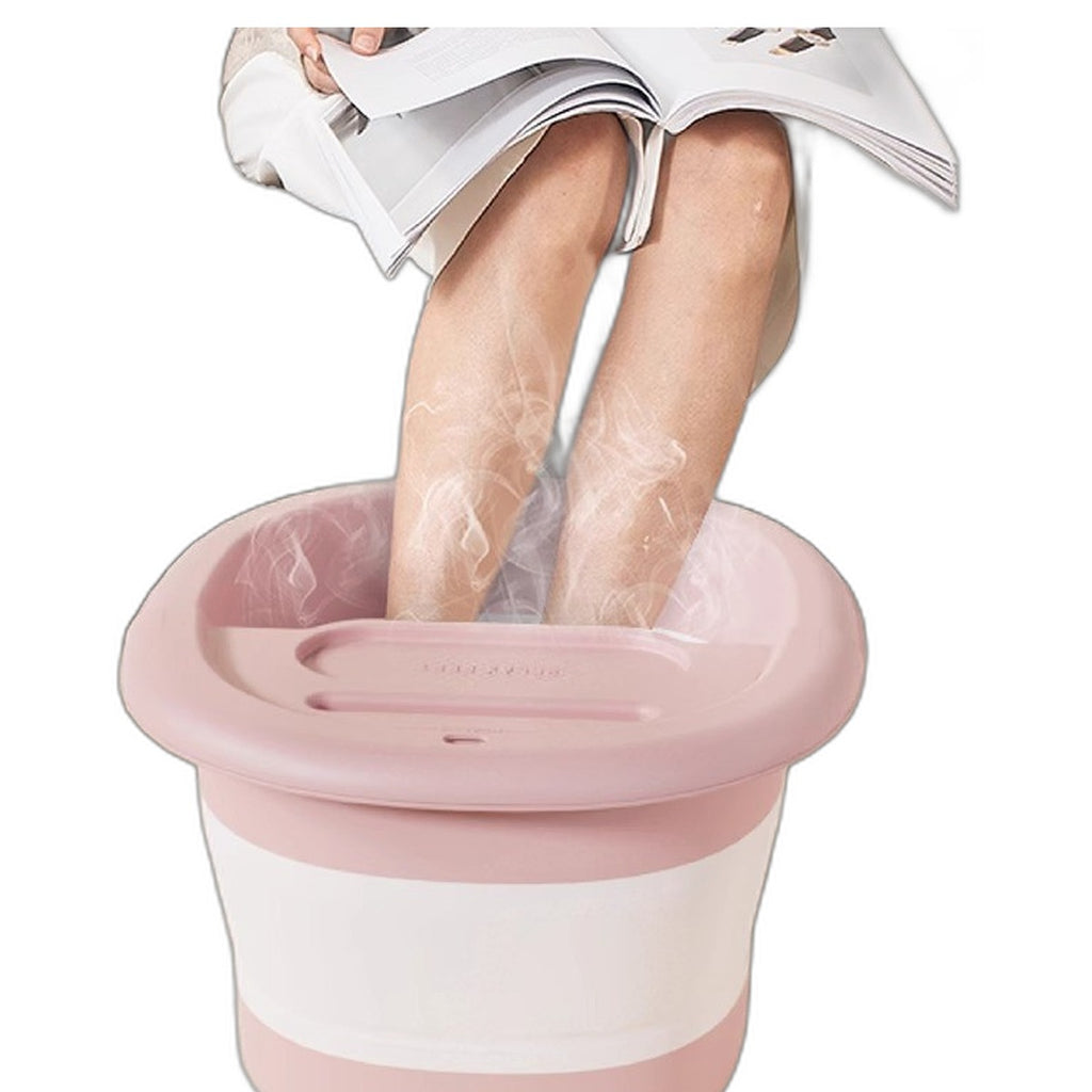 Folding foot soak basin by Glow Ritual