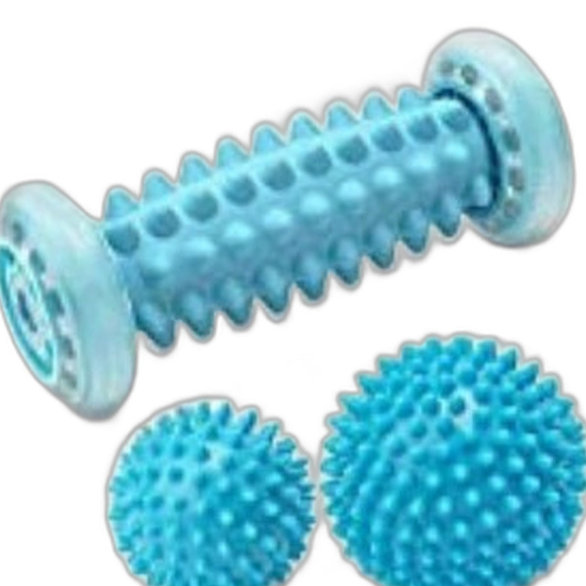 Foot massage roller and spiky ball set by Glow Ritual