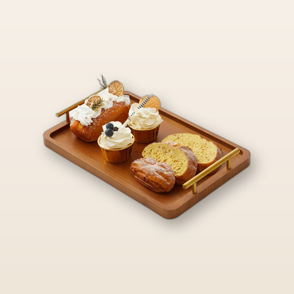 Bamboo serving tray by Glow Ritual
