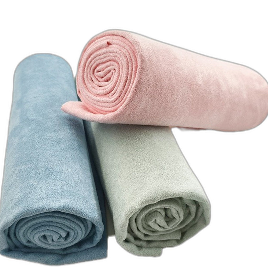 Non-slip silicone grip yoga towel by Glow Ritual