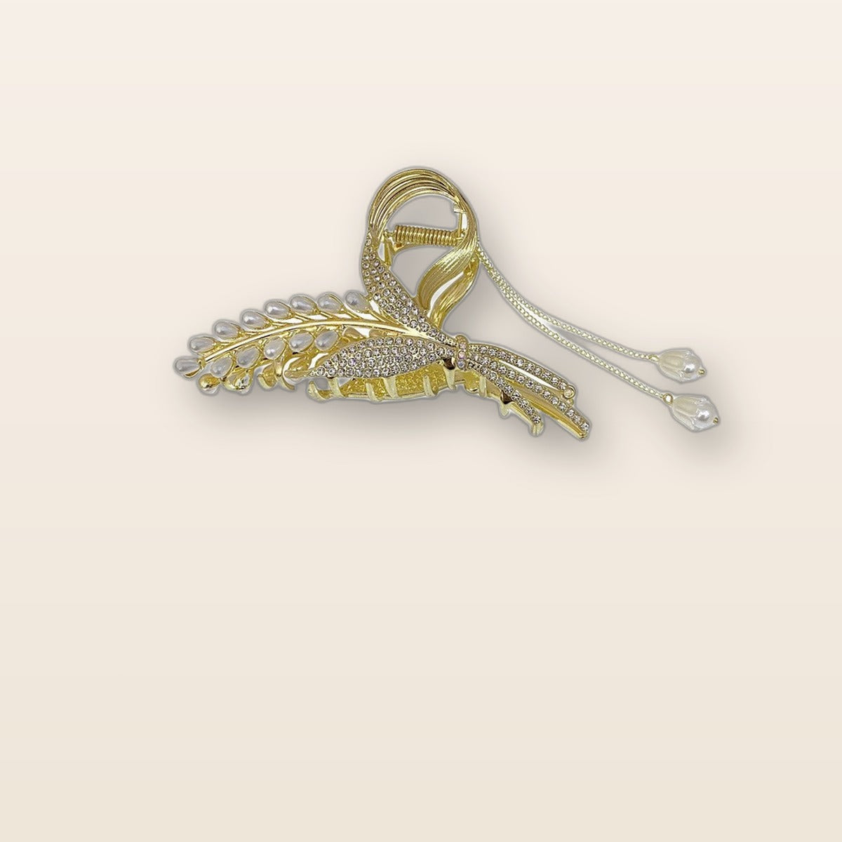 Pearl flower claw clip by Glow Ritual