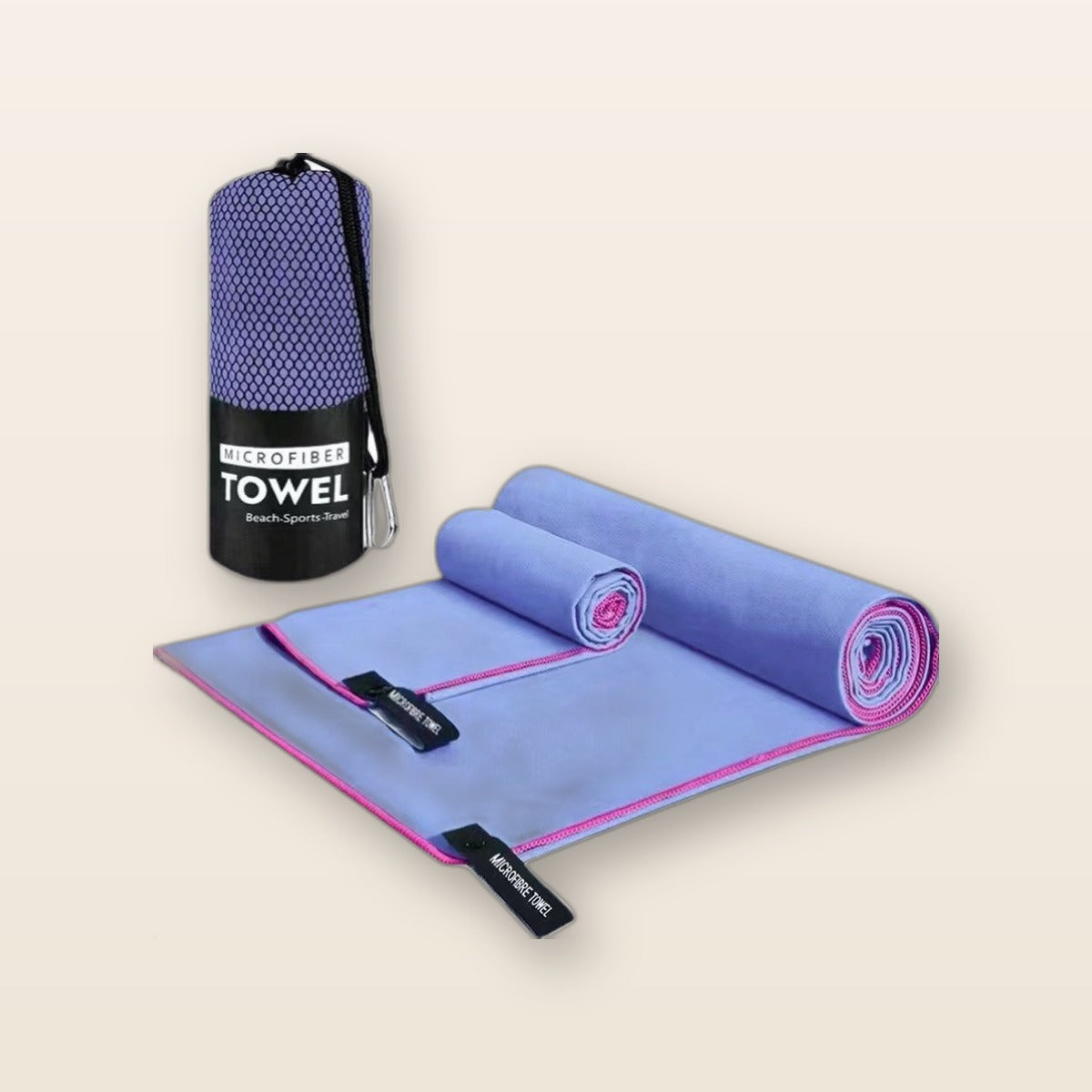 Quick-dry microfiber gym towel set by Glow Ritual