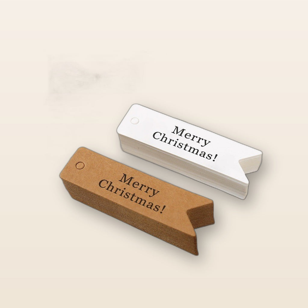 Merry Christmas kraft gift tags by Glow Ritual