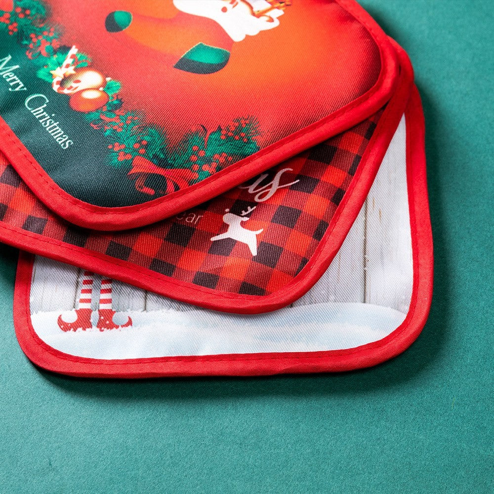 Christmas oven mitts set by Glow Ritual