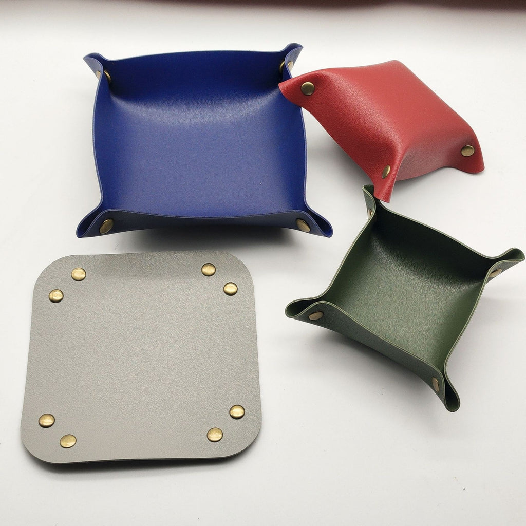 Leather valet catchall tray by Glow Ritual