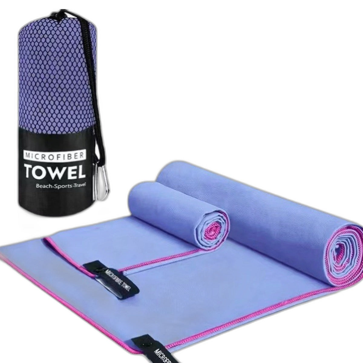 Quick-dry microfiber gym towel set by Glow Ritual