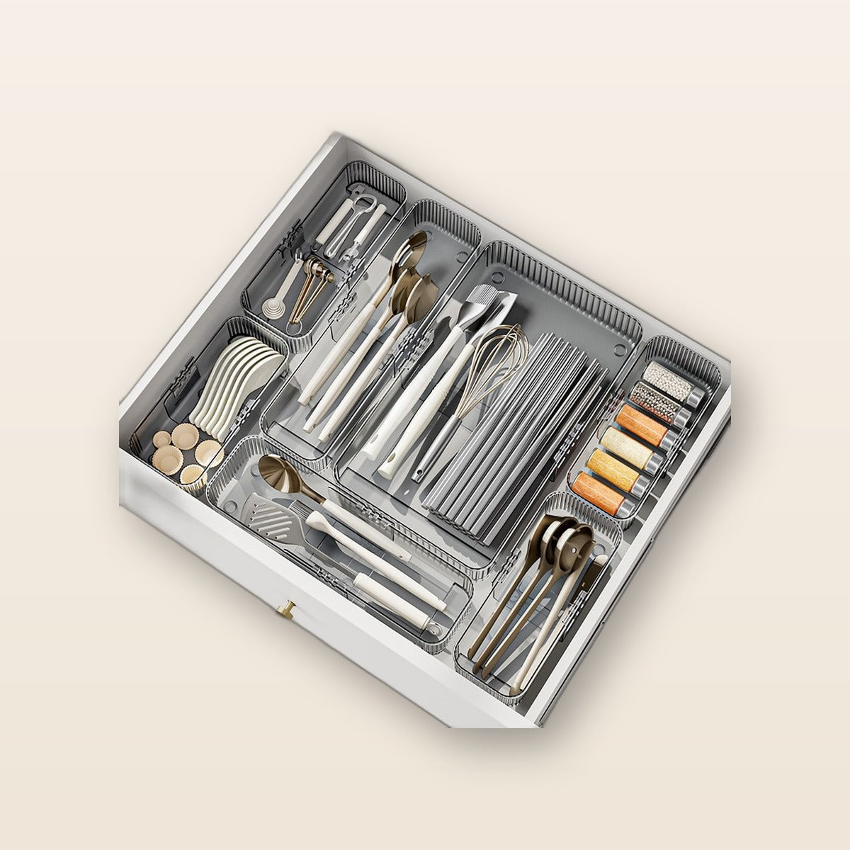 Drawer organizer trays by Glow Ritual