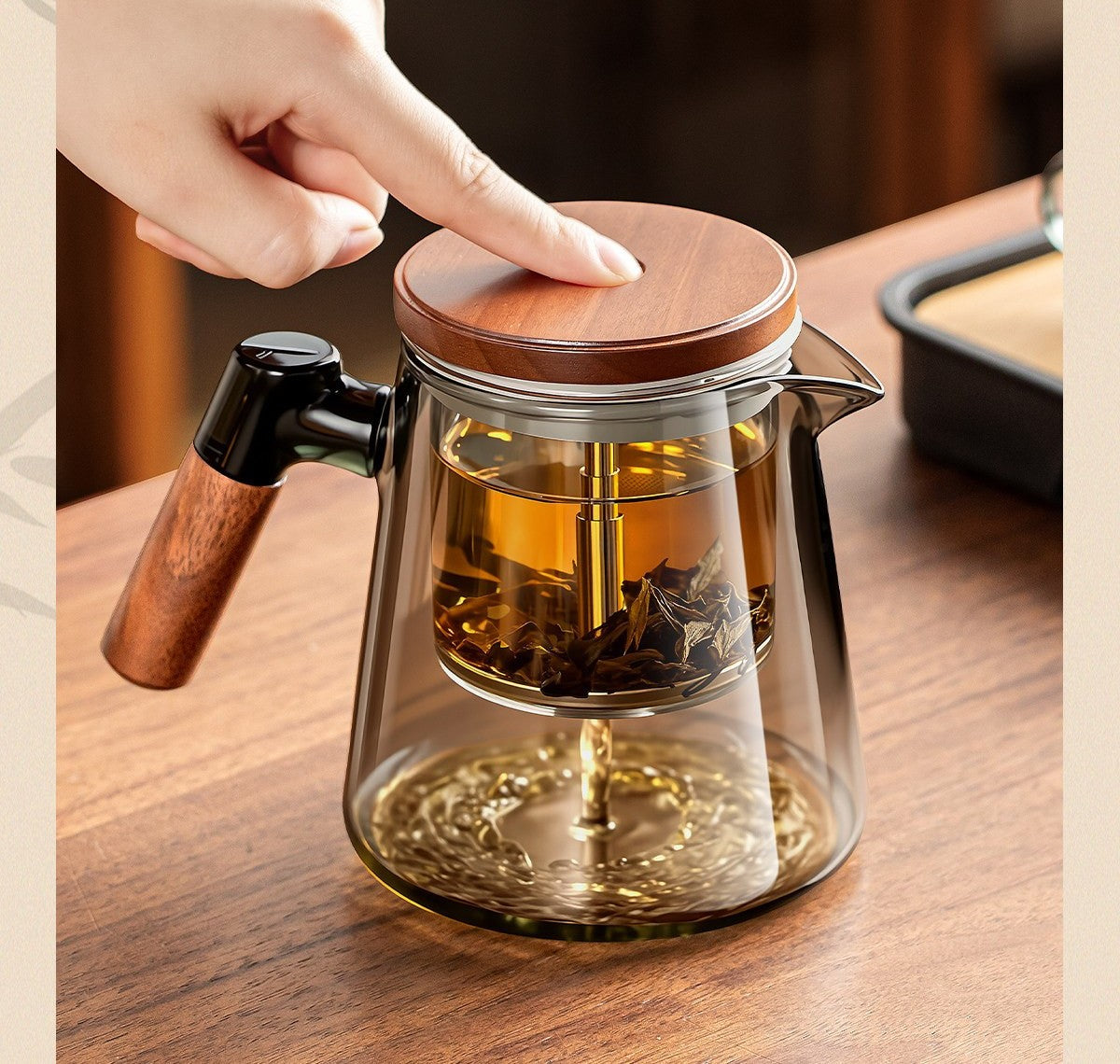 Glass press teapot by Glow Ritual