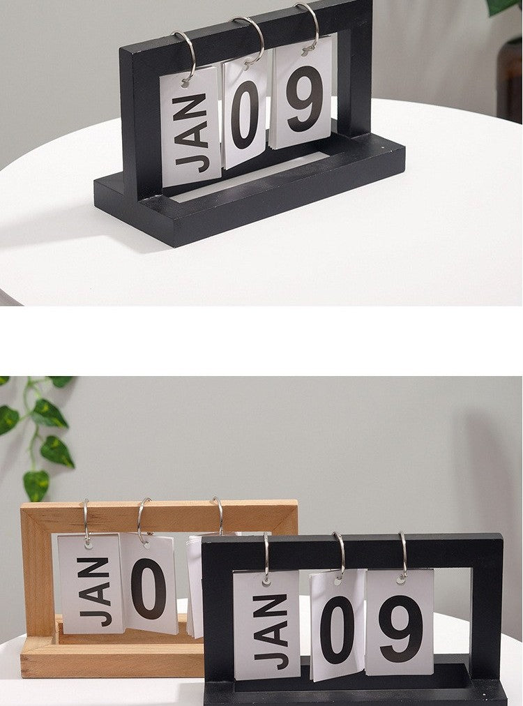 Wooden perpetual calendar by Glow Ritual