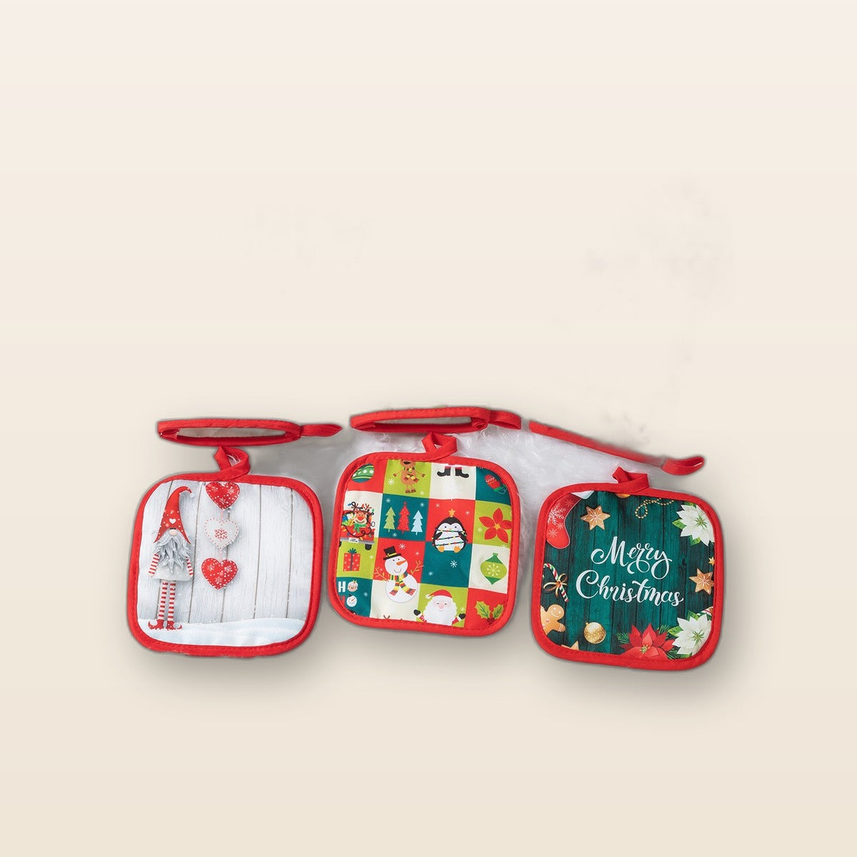 Christmas oven mitts set by Glow Ritual