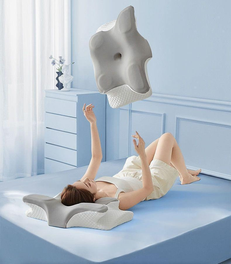 Cervical neck traction pillow by Glow Ritual