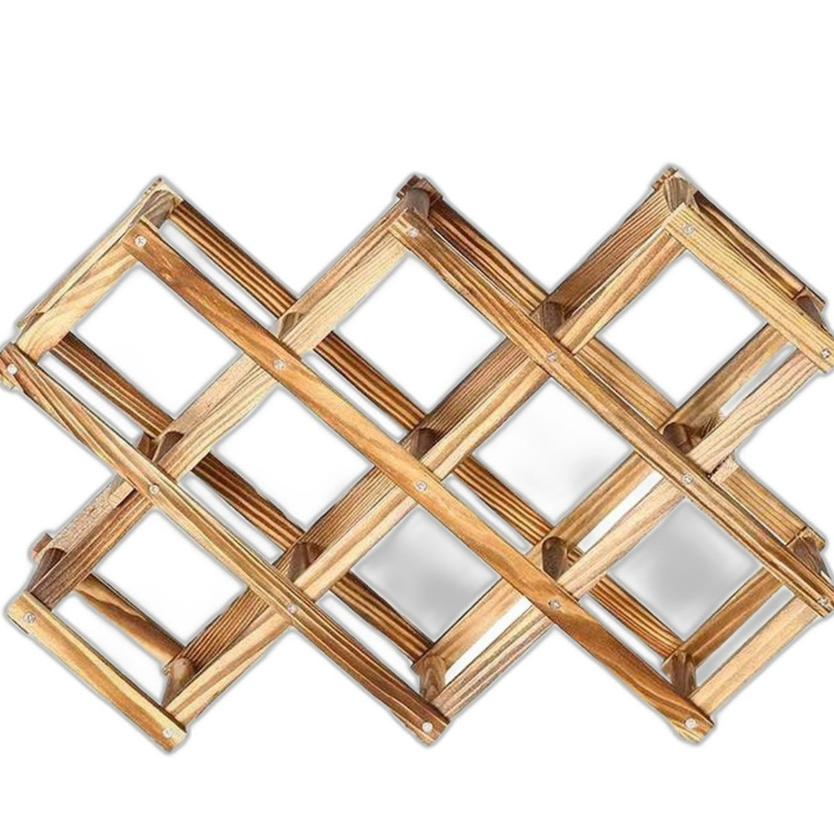 Wooden wine rack by Glow Ritual