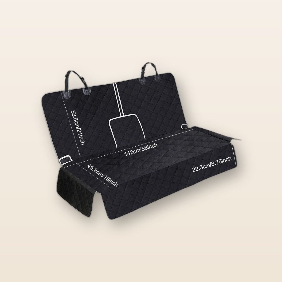 Dog car seat cover by Glow Ritual