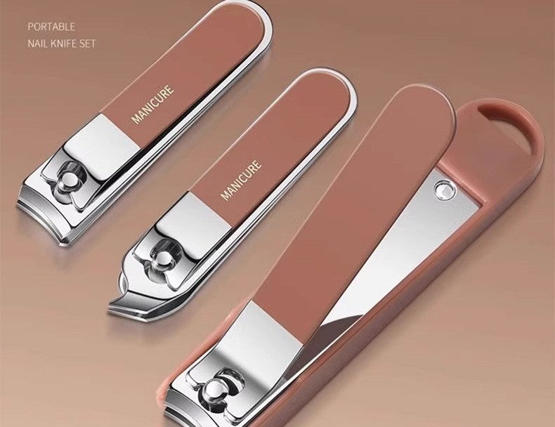 8-piece stainless nail clipper set by Glow Ritual