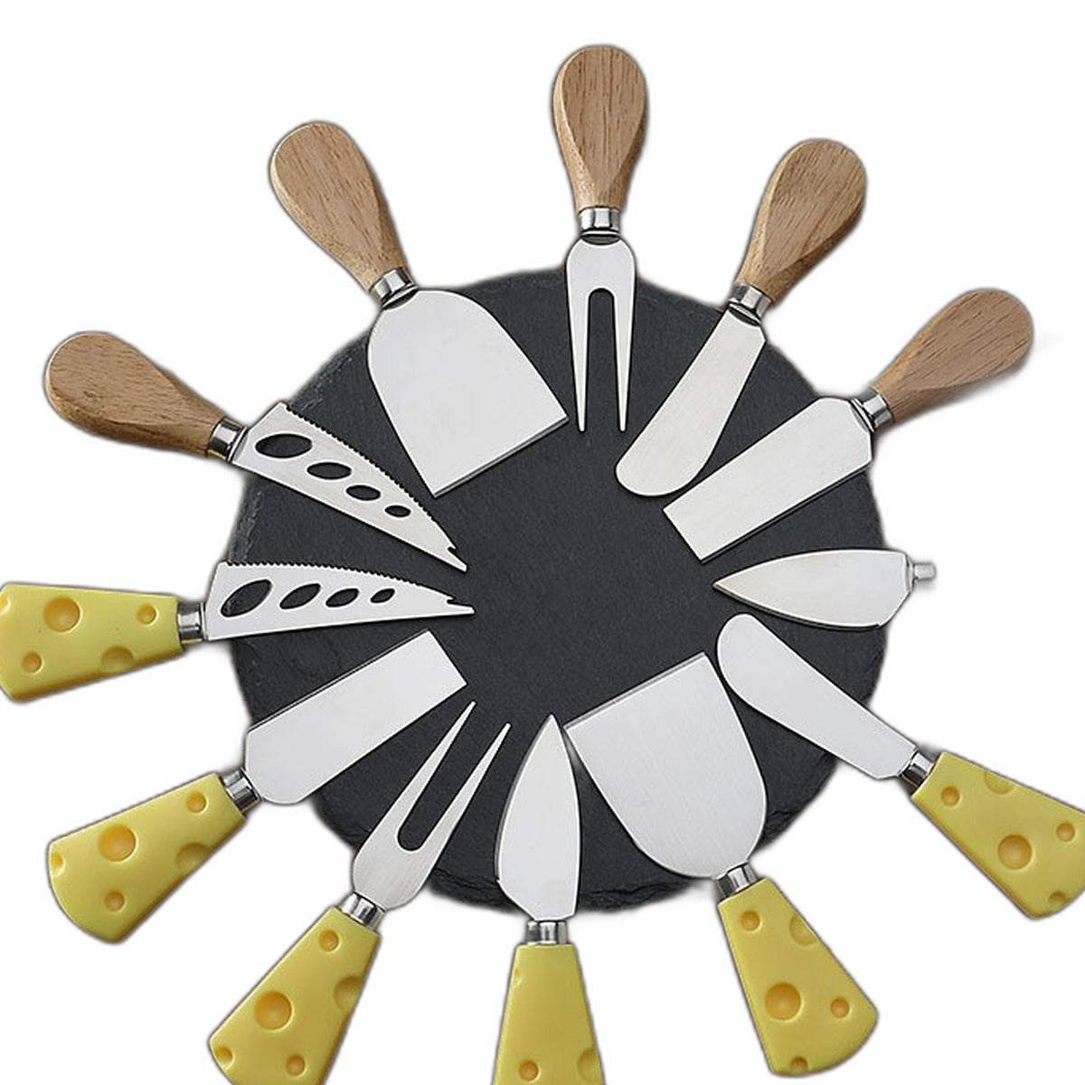 White handle cheese knife by Glow Ritual