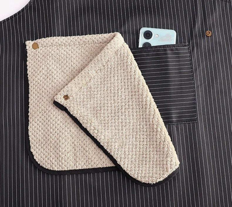 Waterproof kitchen apron by Glow Ritual