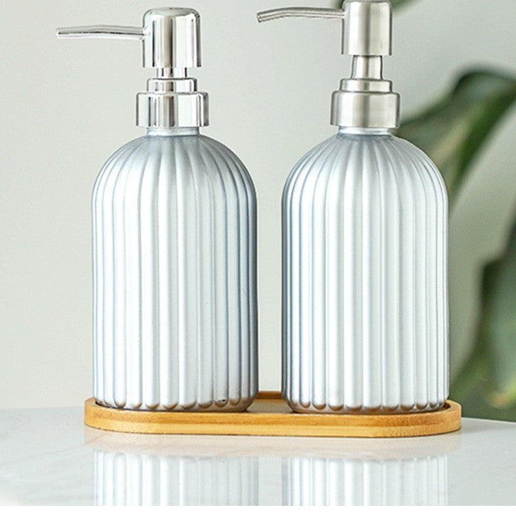 Glass soap dispenser by Glow Ritual