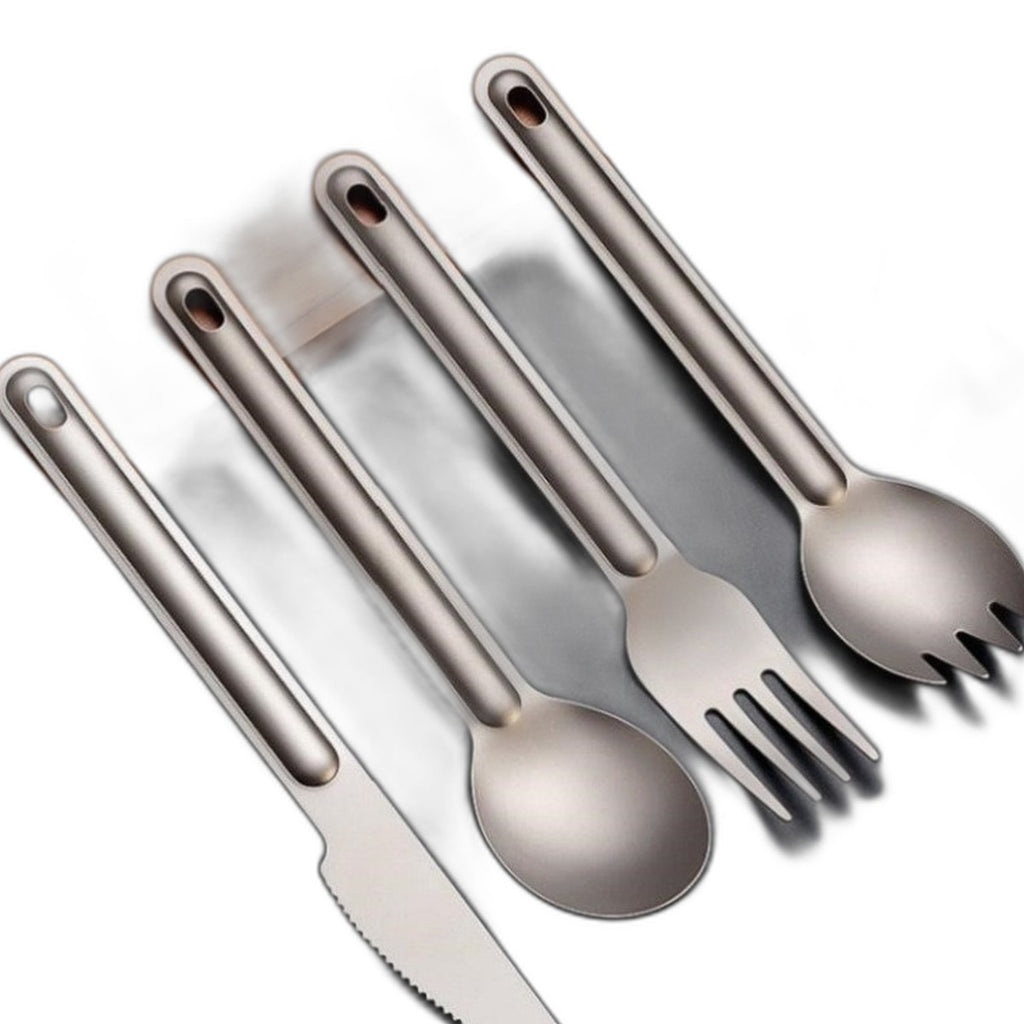 Titanium camping utensil by Glow Ritual