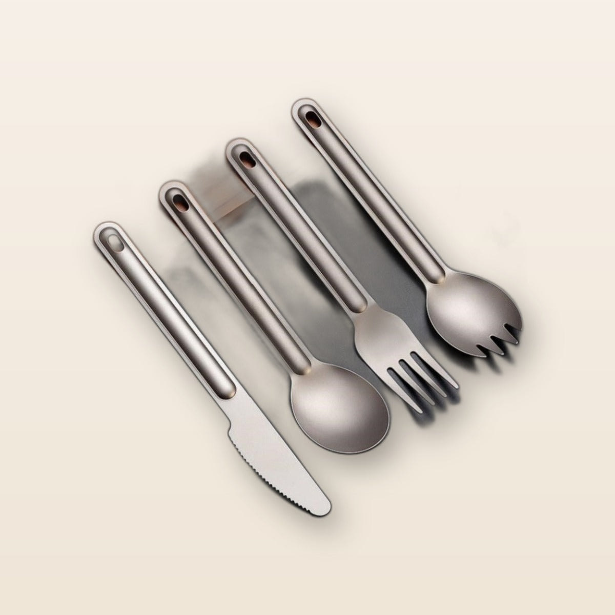 Titanium camping utensil by Glow Ritual