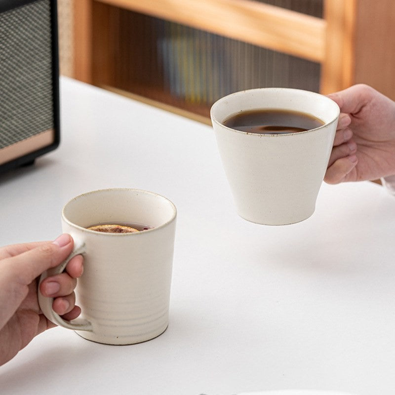 Stoneware gold rim mug by Glow Ritual