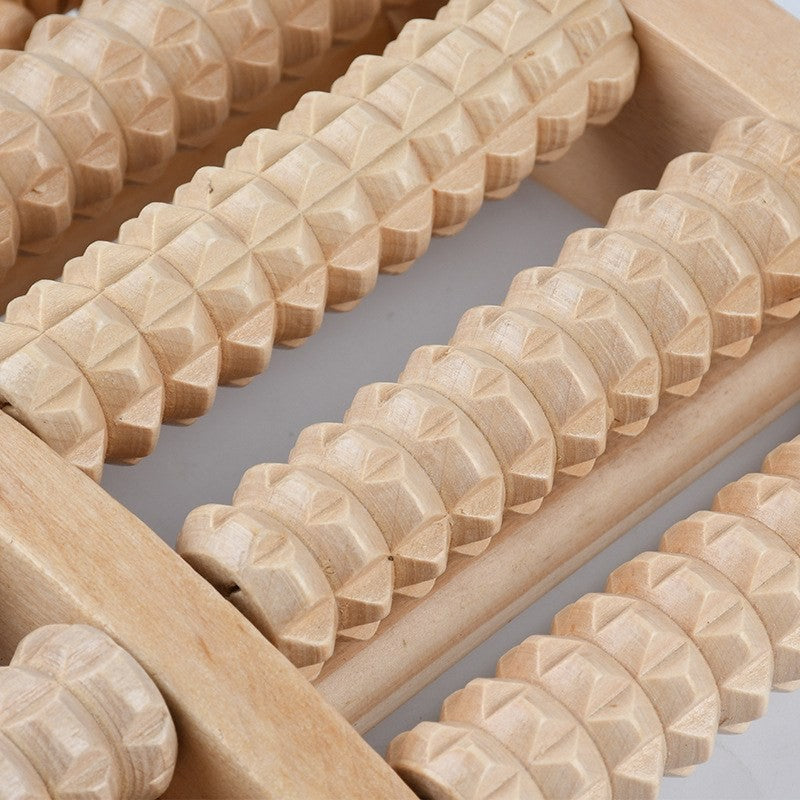 Wooden foot massage roller by Glow Ritual