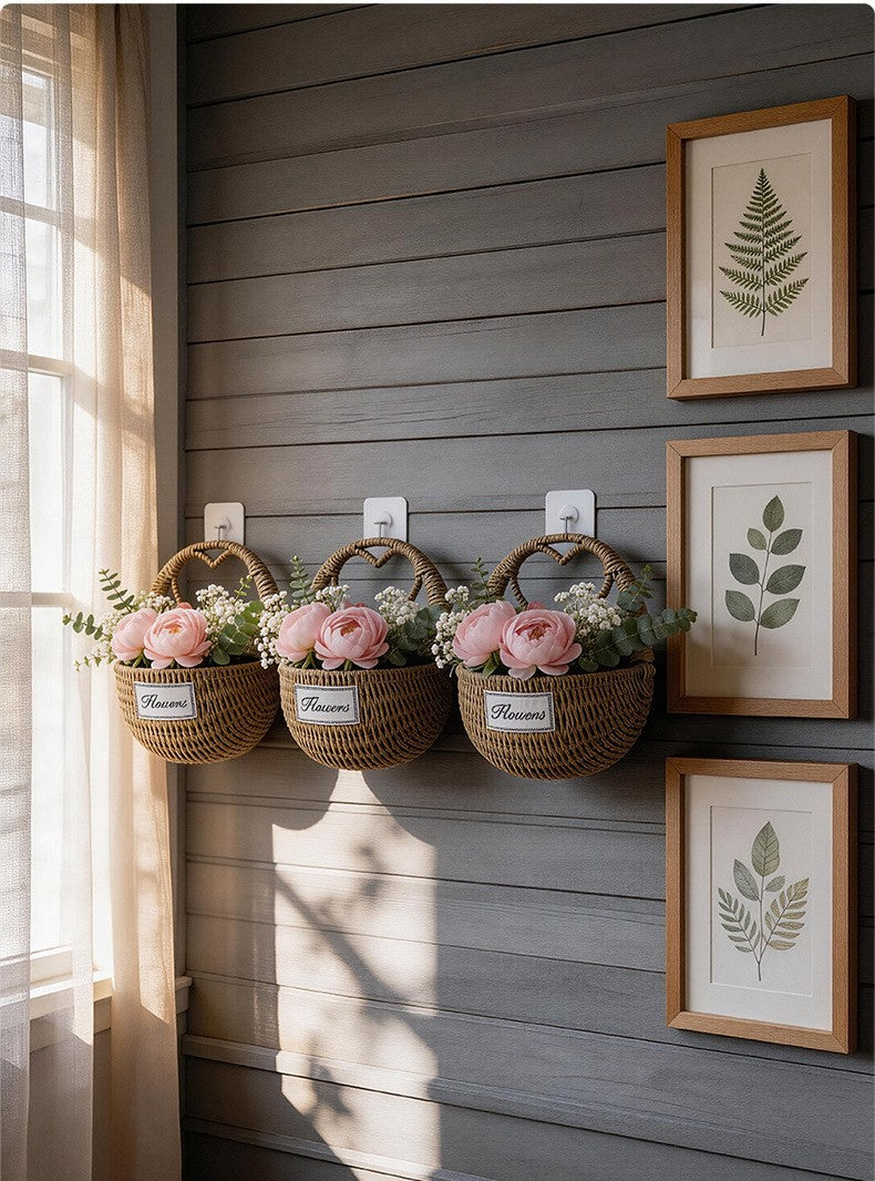 Woven wall basket by Glow Ritual