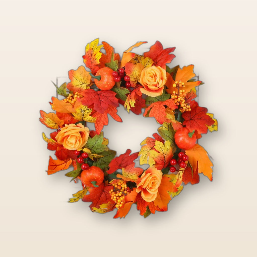 Fall maple wreath by Glow Ritual