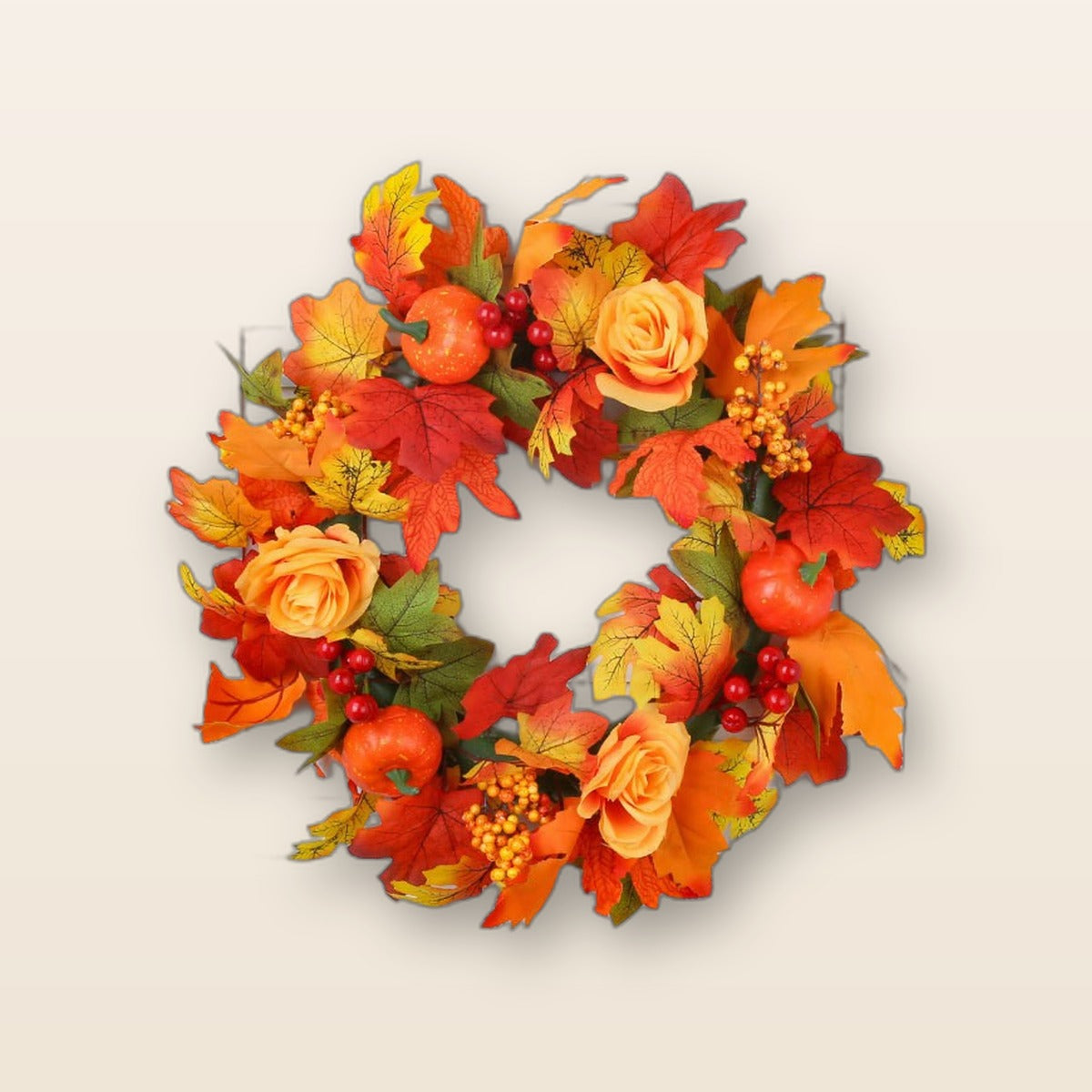 Fall maple wreath by Glow Ritual