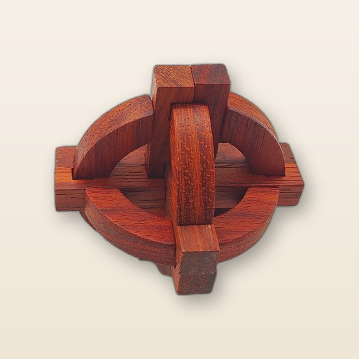 Wooden brain teaser puzzle set by Glow Ritual