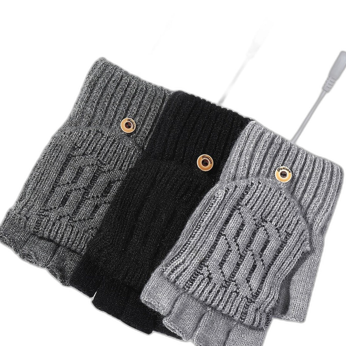 USB heated fingerless gloves by Glow Ritual