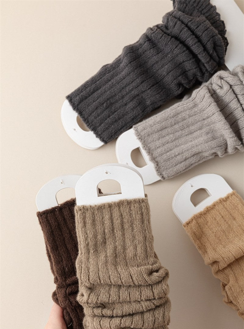Women's thick knit leg warmers by Glow Ritual