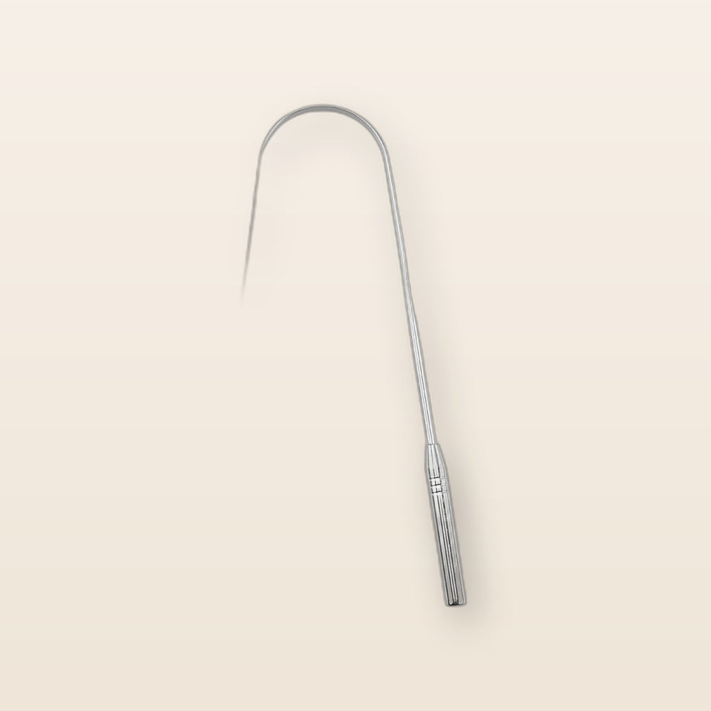 Stainless tongue scraper by Glow Ritual