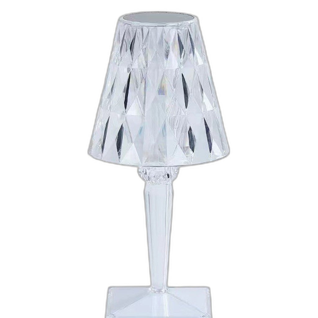 Crystal diamond touch table lamp by Glow Ritual