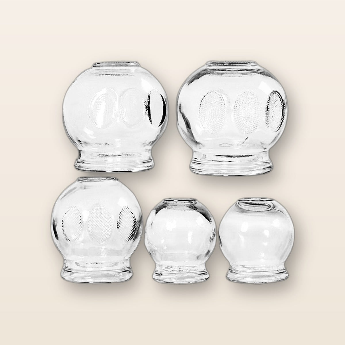 Glass fire cupping set by Glow Ritual